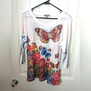 Vintage Suzie Lightweight 3/4 Sleeve Shirt